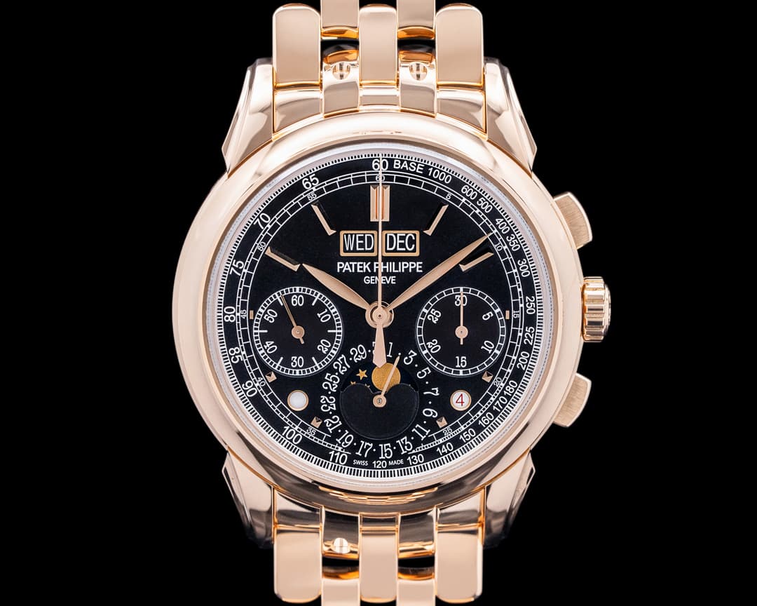 Patek Philippe 5270/1R Perpetual Calendar Chronograph 18K Rose Gold Black Dial 2024