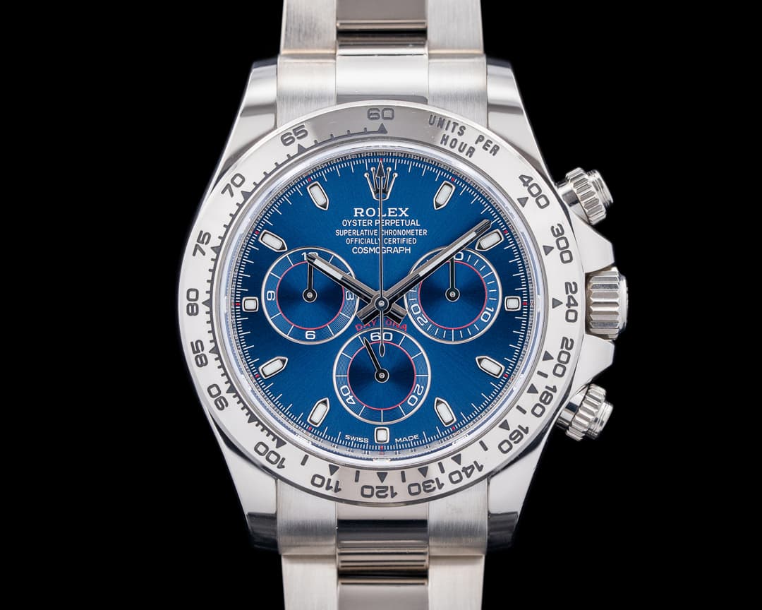 Rolex 116509 Daytona 18K White Gold Blue Dial