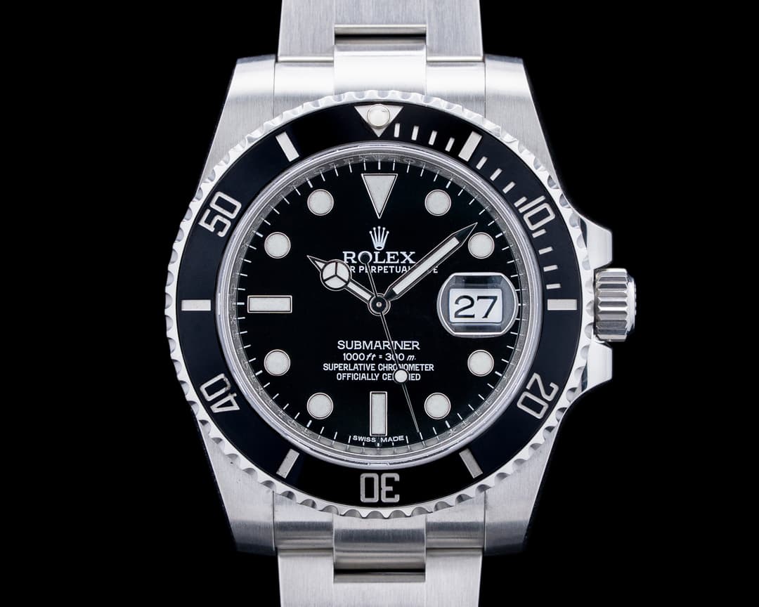 Rolex 116610 Submariner Date Black Ceramic Bezel SS Black Dial