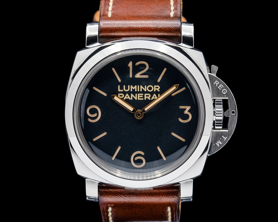 Panerai PAM00372 Luminor 1950 Manual Wind SS Black Dial