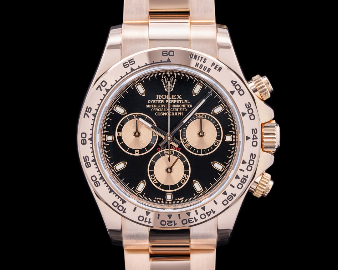 Rolex 116505 Daytona 18K Rose Gold Black Dial
