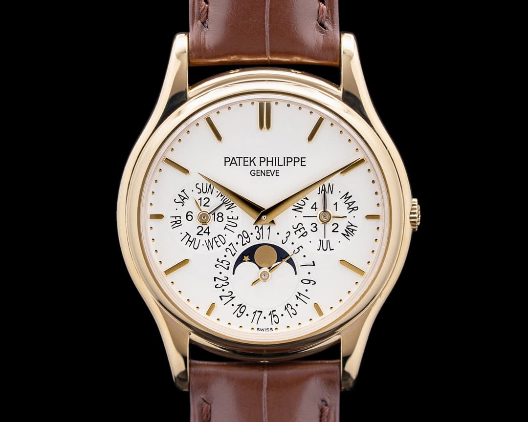 Patek Philippe 5140J Perpetual Calendar Grand Complications 18K Yellow Gold Silver Dial