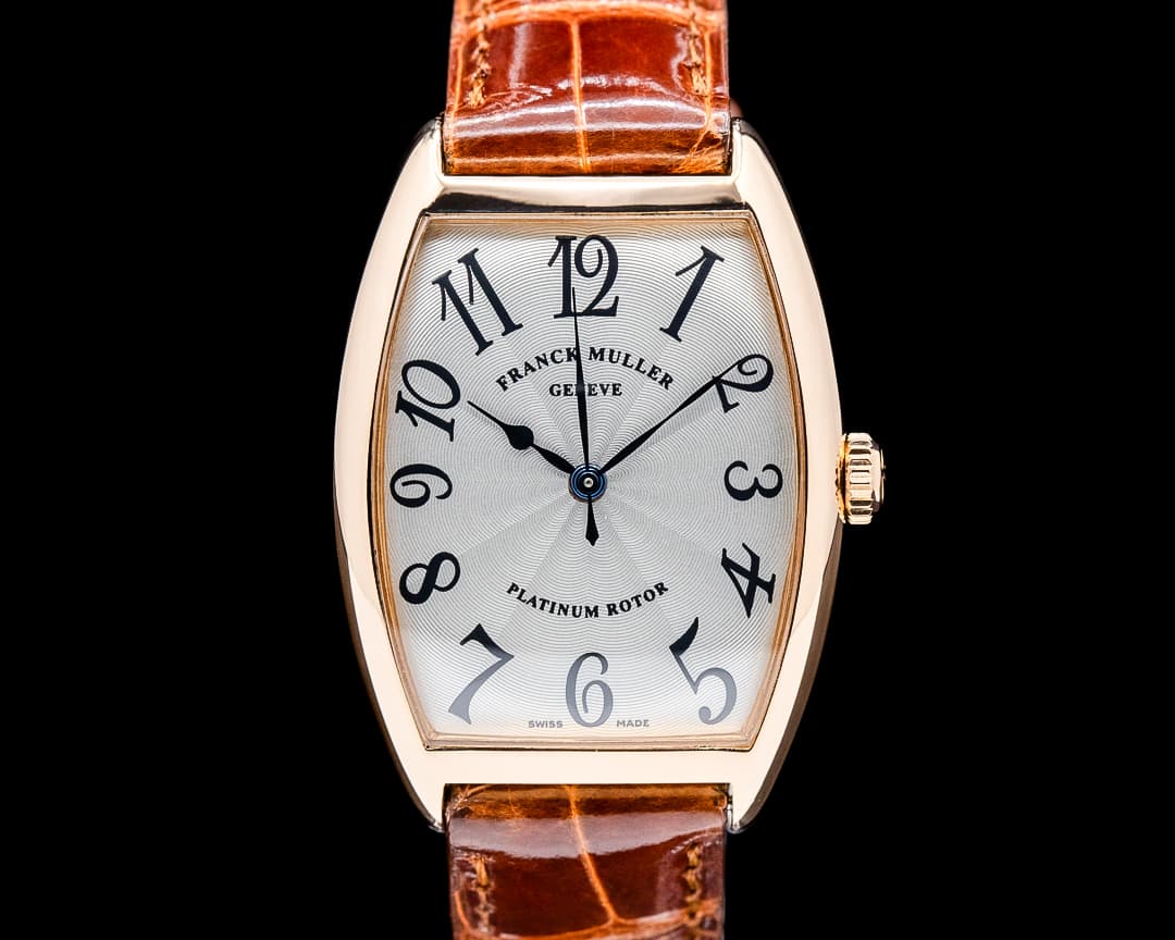 Franck Muller 2852SC Cintree Curvex 18K RG Silver Dial
