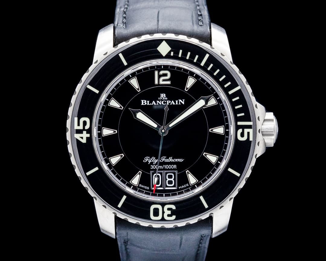 Image of Blancpain 5050 Fifty Fathoms Titanium Black Dial
