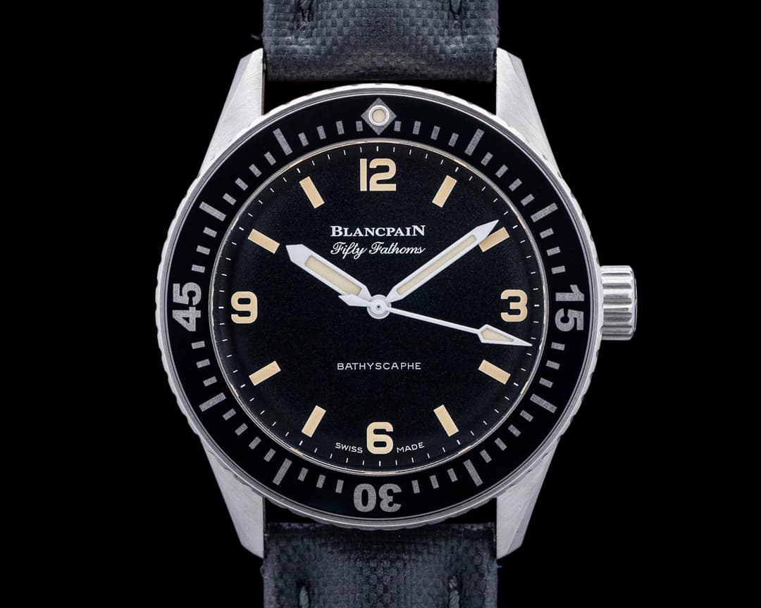 Blancpain 5100 Fifty Fathoms Bathyscaphe SS Black Dial HODINKEE LIMITED