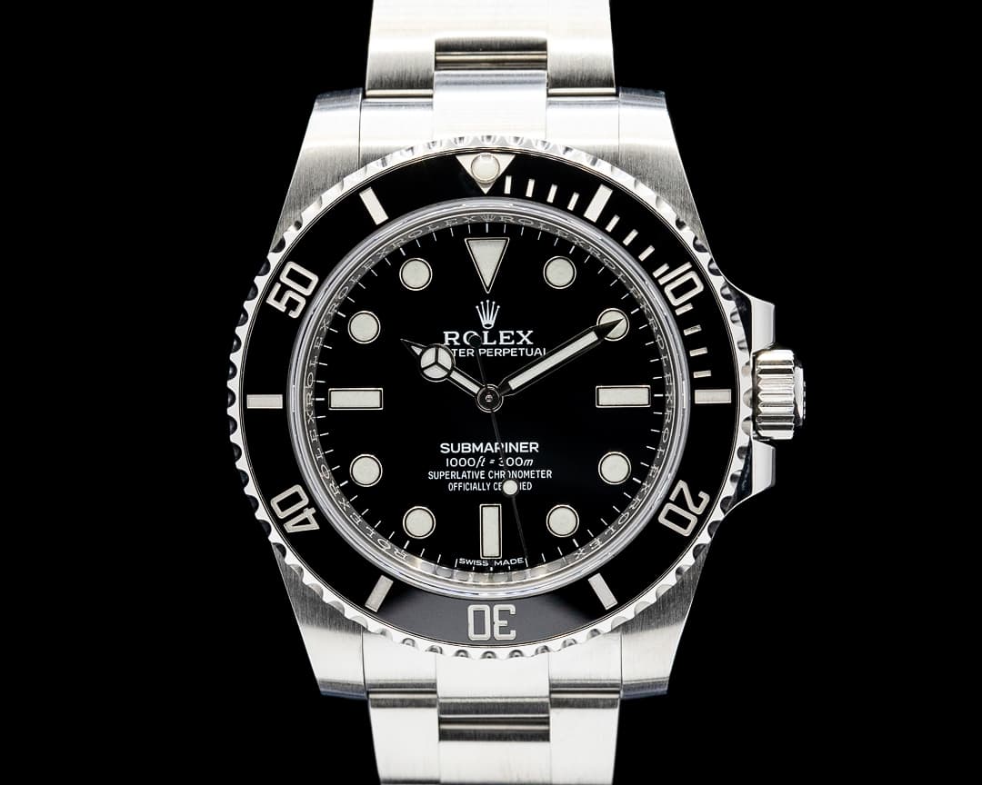 Rolex 114060 Submariner No Date SS Black Dial
