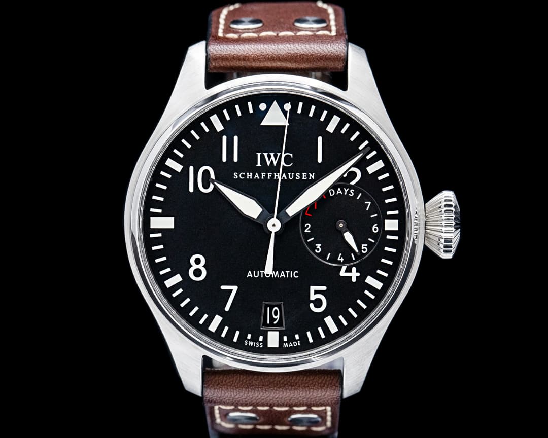 IWC IW500912 Big Pilot SS Black Dial