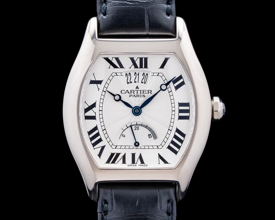 Cartier W1542751 Tortue Privee Collection 18K WG Silver Dial LIMITED