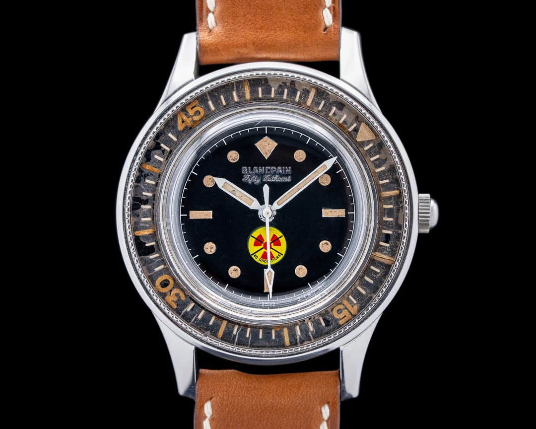 Image of Blancpain Fifty Fathoms Aqualung No Radiation 41MM Black Circa 1965