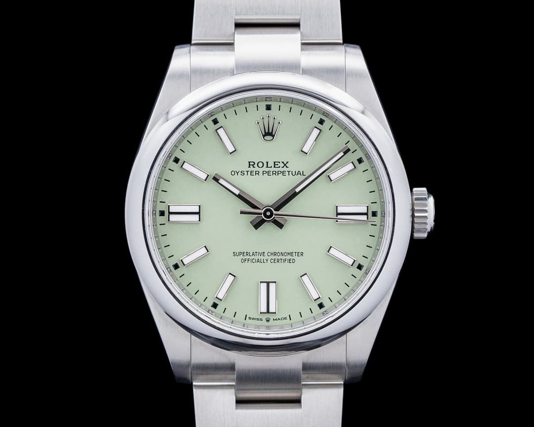 Image of Rolex 134300 Oyster Perpetual SS Green Dial 2025 UNWORN