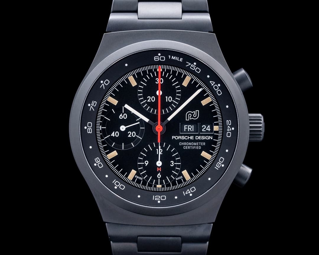 Porsche Design Chronograph 1 Hodinkee Titanium Black Dial LIMITED