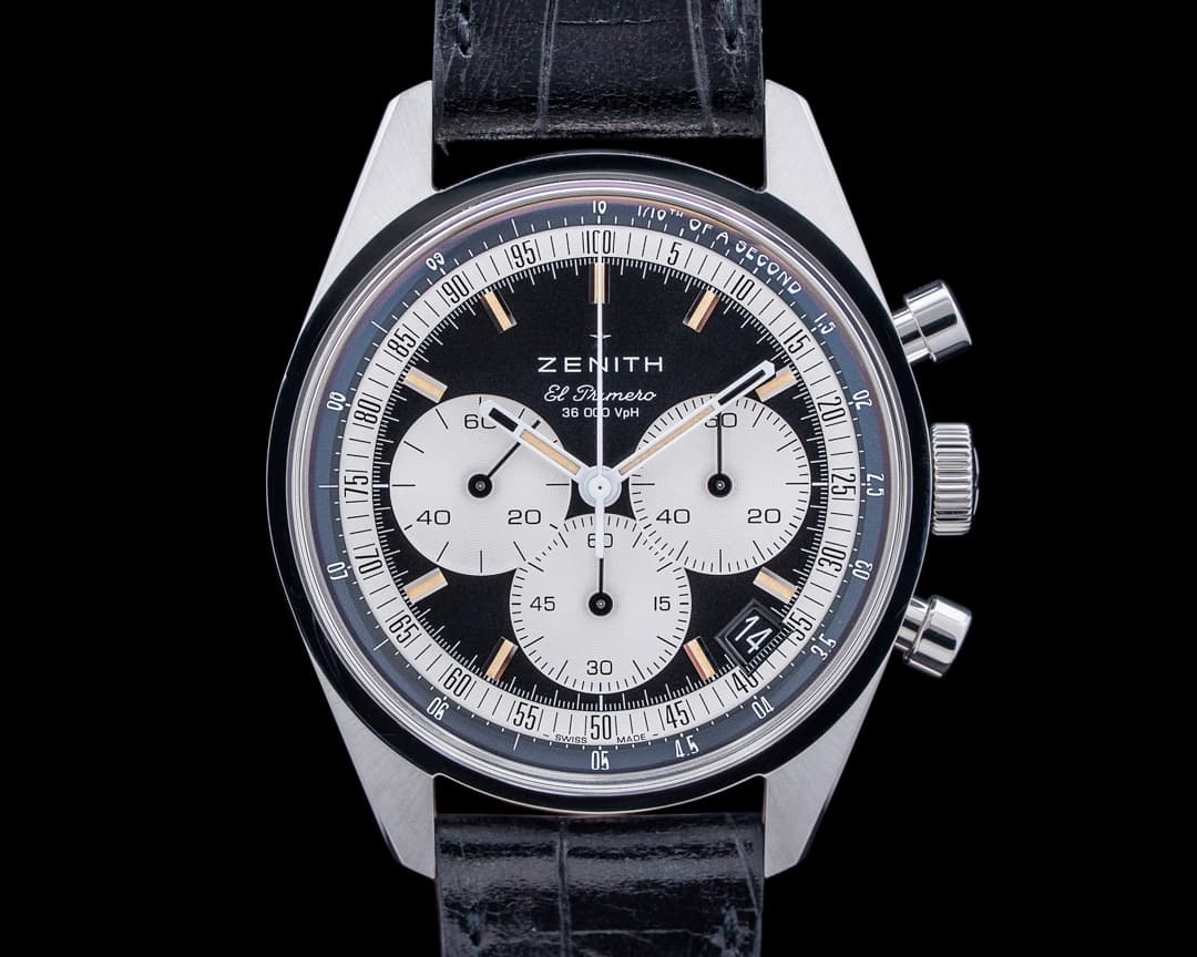 Zenith Chronomaster Original SS Black Panda Dial