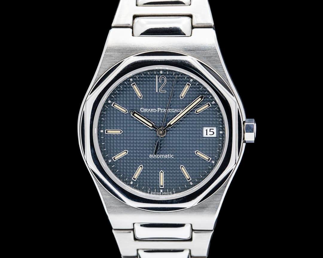 Girard Perregaux 80100 Laureato Vintage SS Blue Dial