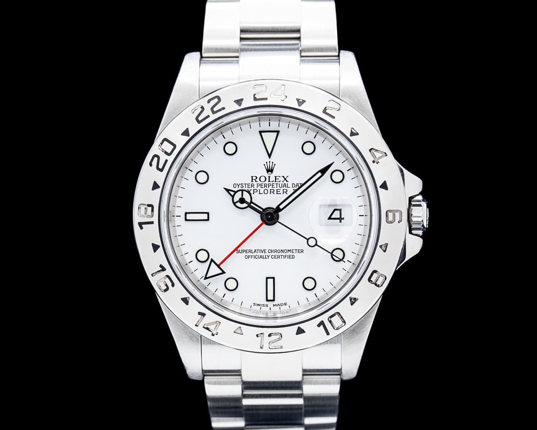 Rolex 16570 Explorer II SS White Dial Circa. 2005