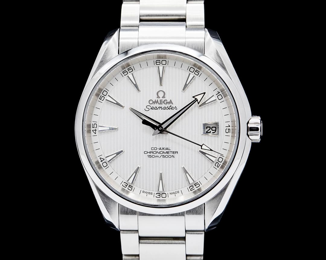 Omega 231.10.42.21.02.001 Aqua Terra White SS Dial