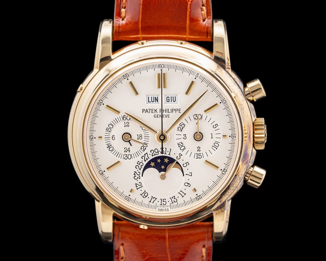 Patek Philippe 3970E Perpetual Calendar Chronograph 18K YG RARE EARLY 2nd Series