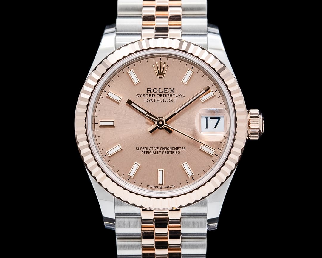 Rolex 278271 Datejust 31 18K Everose Gold / SS Sunburst Rose Dial 2025