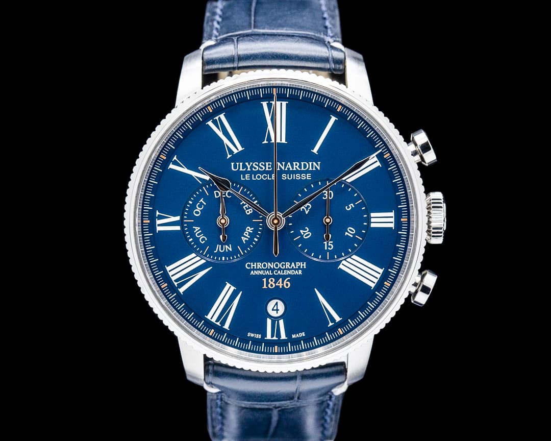 Ulysse Nardin Marine Torpilleur Annual Chronograph SS Blue Dial 2024