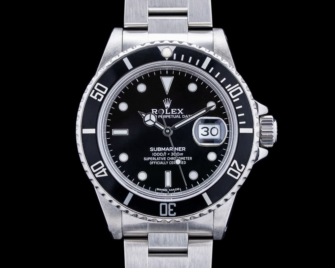 Rolex 16800 Submariner SS Black Dial 1987
