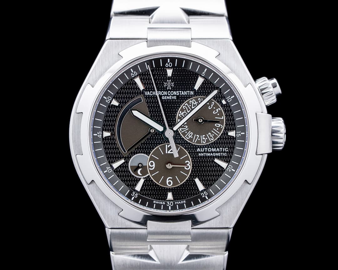 Vacheron Constantin 47450 Overseas Dual Time SS Black Dial