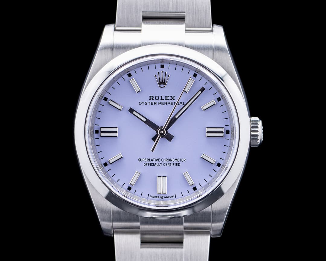 Rolex 126000 Oyster Perpetual SS Lavender Dial 2025