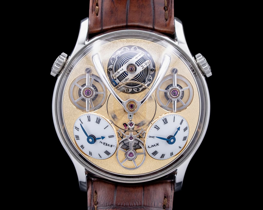 MB&F 08.SL.B LMX SS Frosted Brass Dial LIMITED