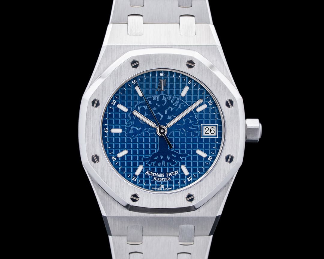 Audemars Piguet 15100ST Royal Oak Foundation Time for the Trees SS Blue Dial LE