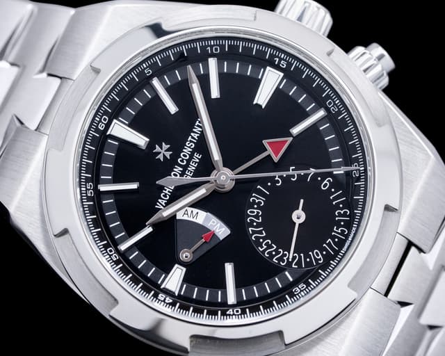 Vacheron Constantin 7900V Overseas Dual Time SS Black Dial 7900V/110A ...