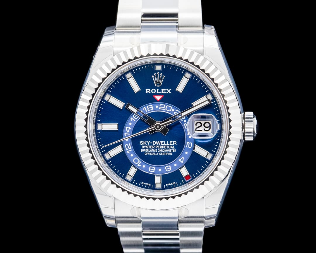 Rolex 326934 Sky-Dweller SS Blue Dial UNWORN