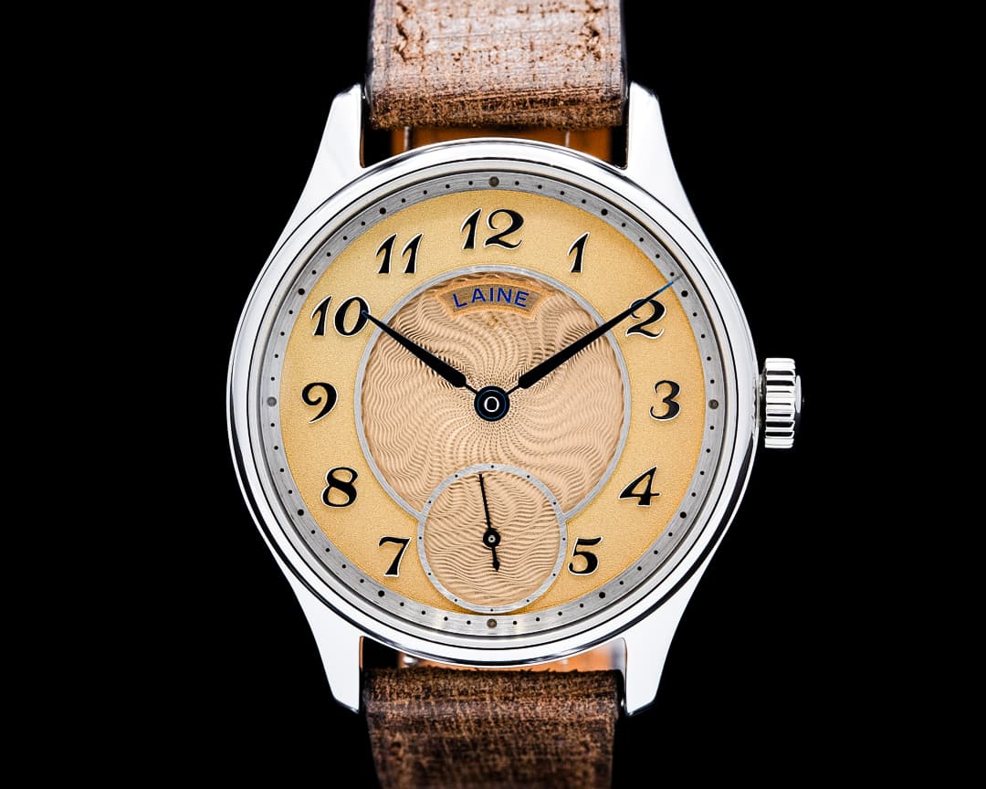 Laine GG3 Gelidus 3 SS Salmon Guilloche Dial