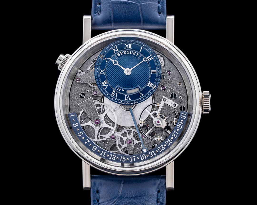 Breguet 7597BB Tradition Quantieme Retrograde 18K White Gold Skeleton Dial 2024