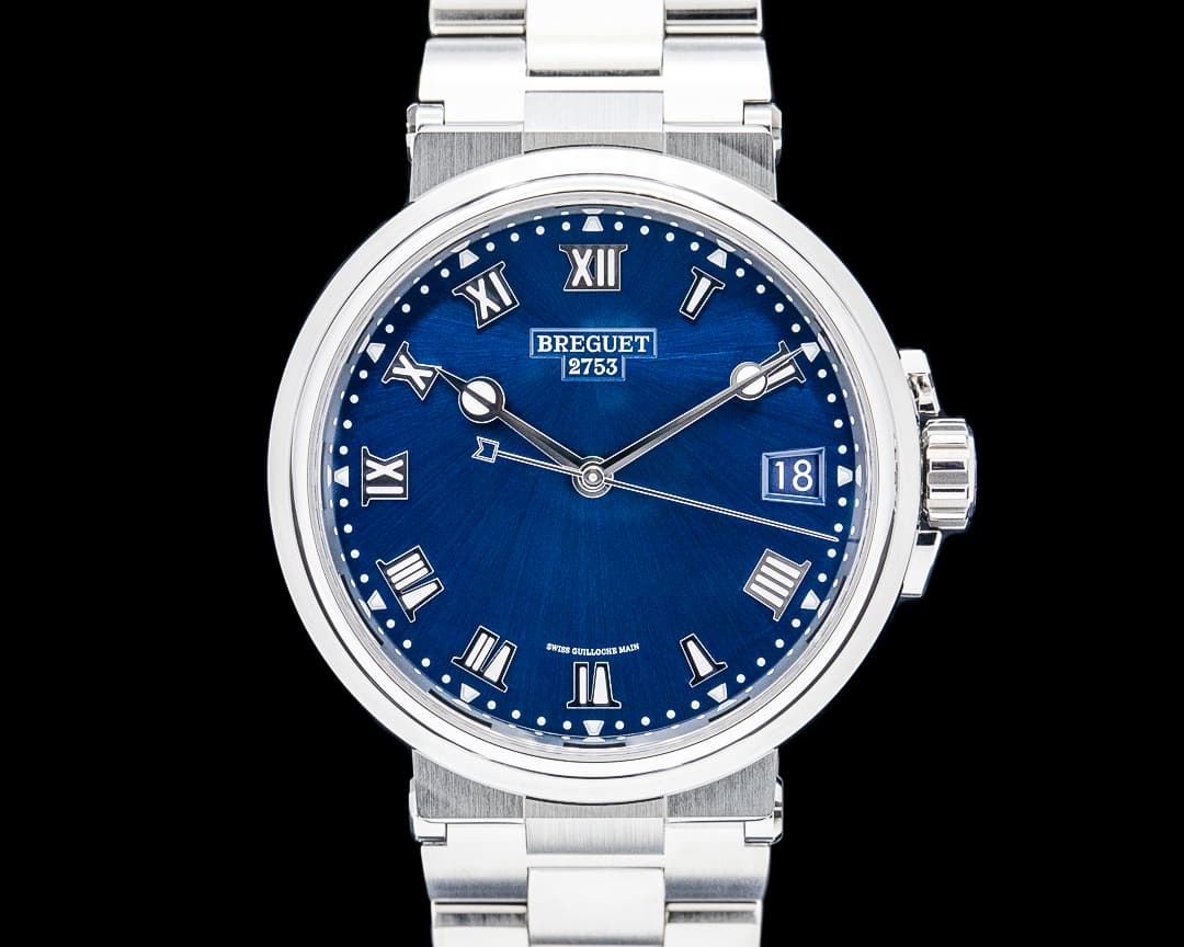 Breguet 5517TI Marine Titanium Blue Dial