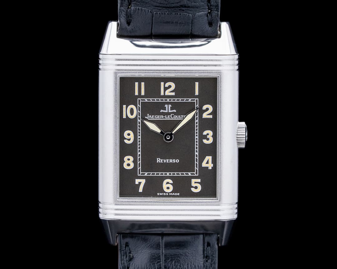 Jaeger LeCoultre 271.8.62 Grande Reverso Ultra Thin SS Gray Dial