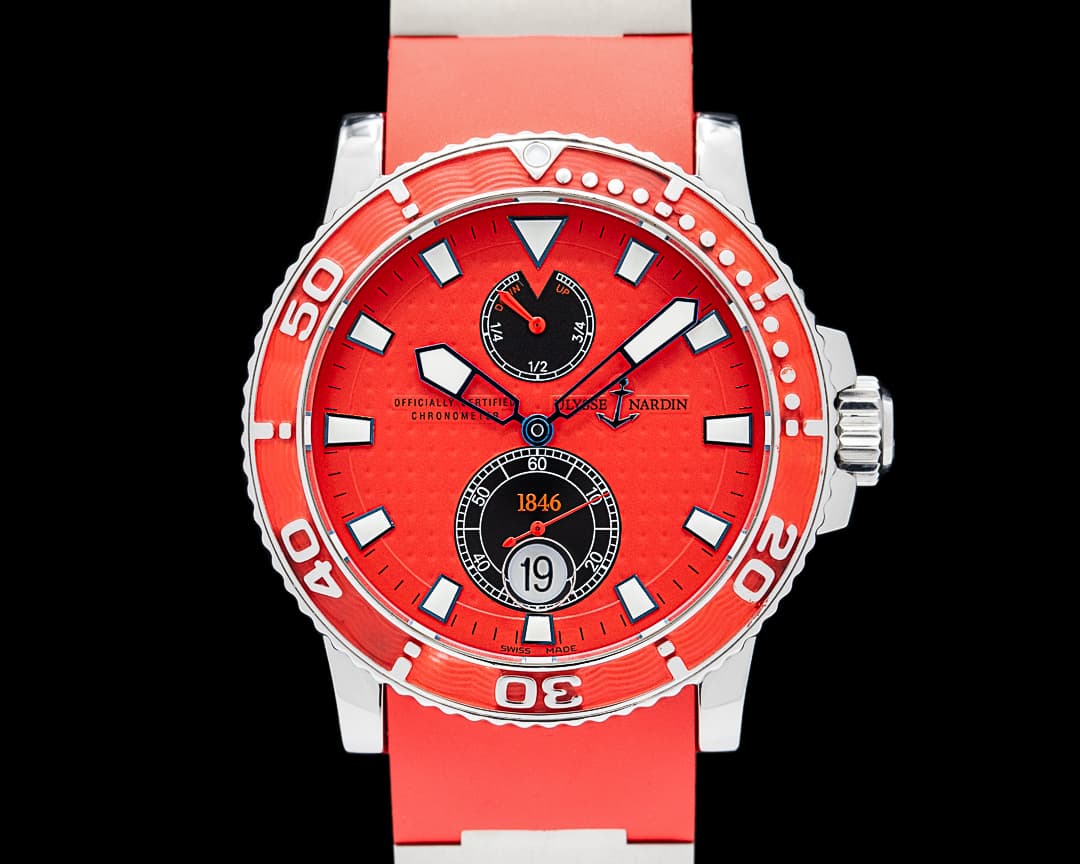 Ulysse Nardin Maxi Marine Diver SS Red Dial
