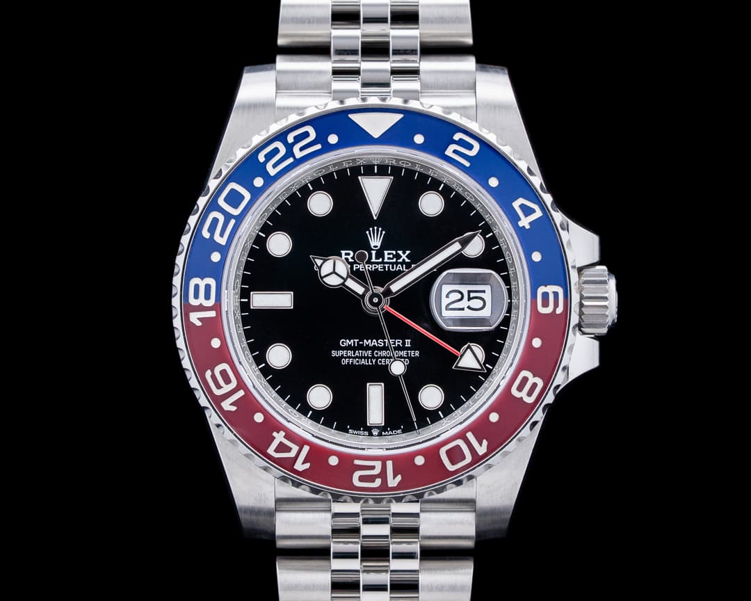 Rolex 126710BLRO GMT-Master II SS Black Dial Pepsi Bezel