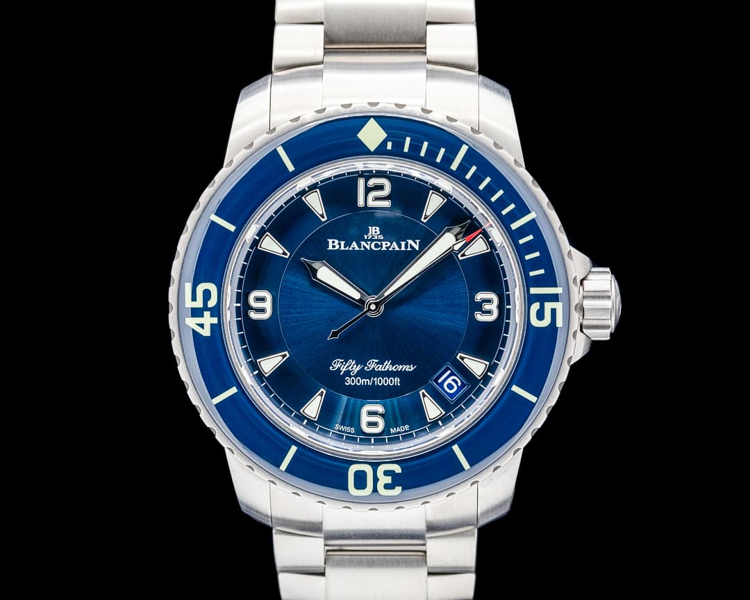 Blancpain 5015 Fifty Fathoms Automatique Titanium Blue Dial