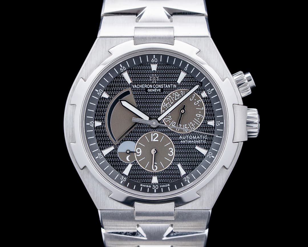 Vacheron Constantin 47450 Overseas Dual Time SS Black Dial