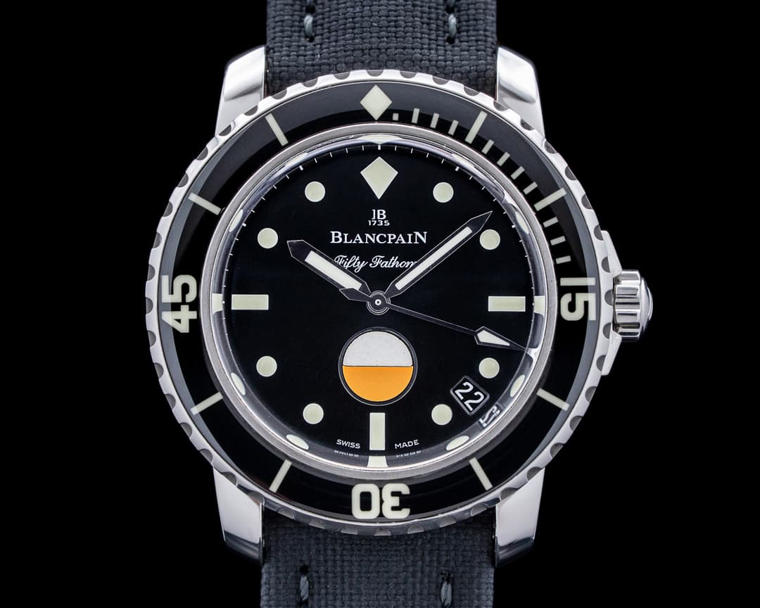 Blancpain Tribute to Fifty Fathoms Mil-Spec SS Black Dial LIMITED