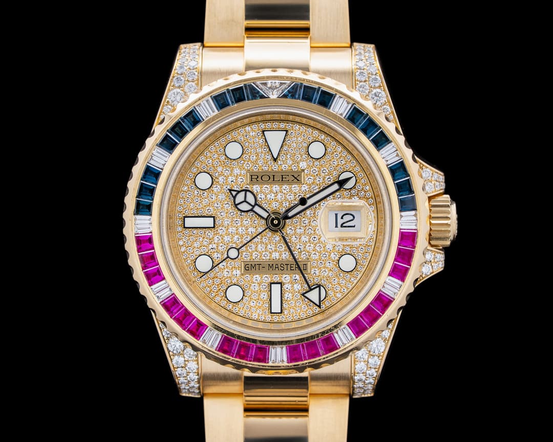 Rolex 116758SARU GMT-Master II 18K YG SARU Bezel Champagne Dial