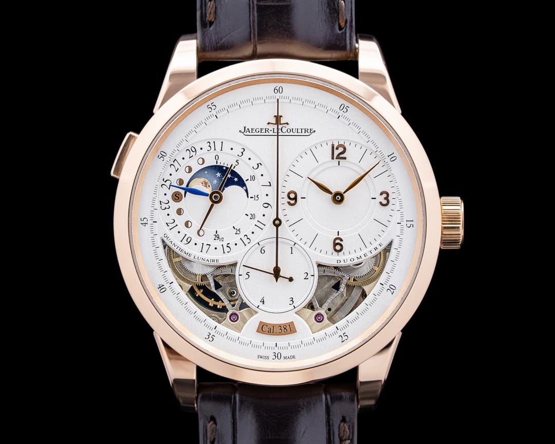 Image of Jaeger LeCoultre Q6042520 Duometre a Quantieme Lunaire 18K RG Silver Dial