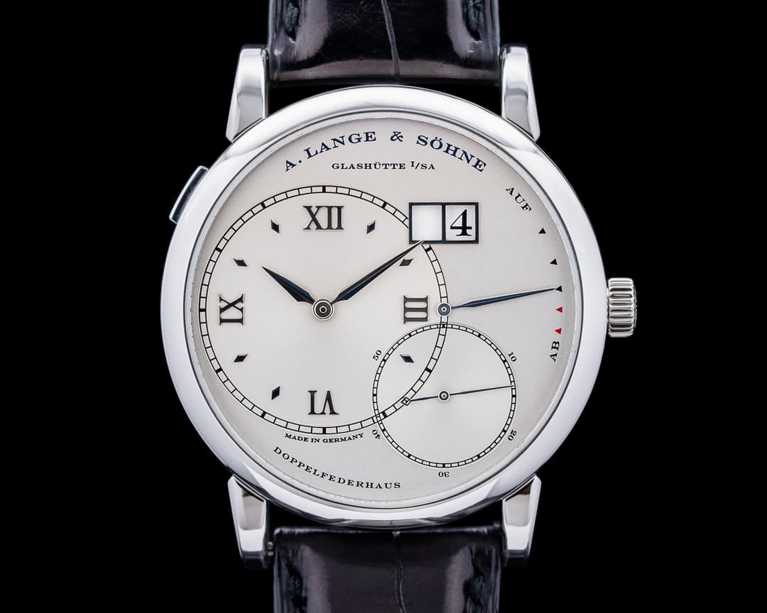 A. Lange and Sohne 115.026 Grand Lange 1 Platinum Silver Dial
