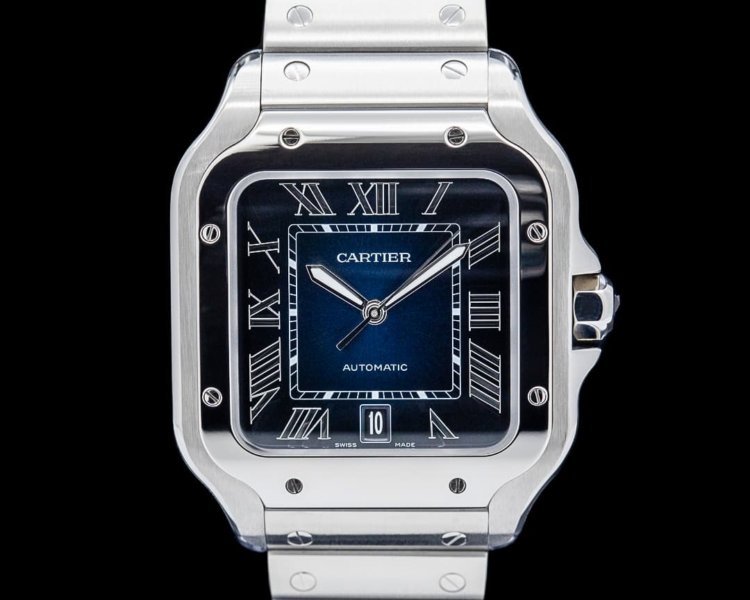 Cartier WSSA0030 Santos de Cartier Large SS Blue Dial