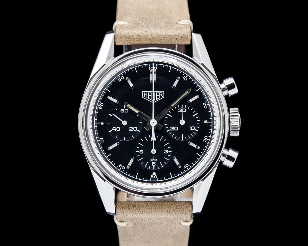 TAG Heuer CS3111 Carrera 1964 Re‑Edition SS Black Dial