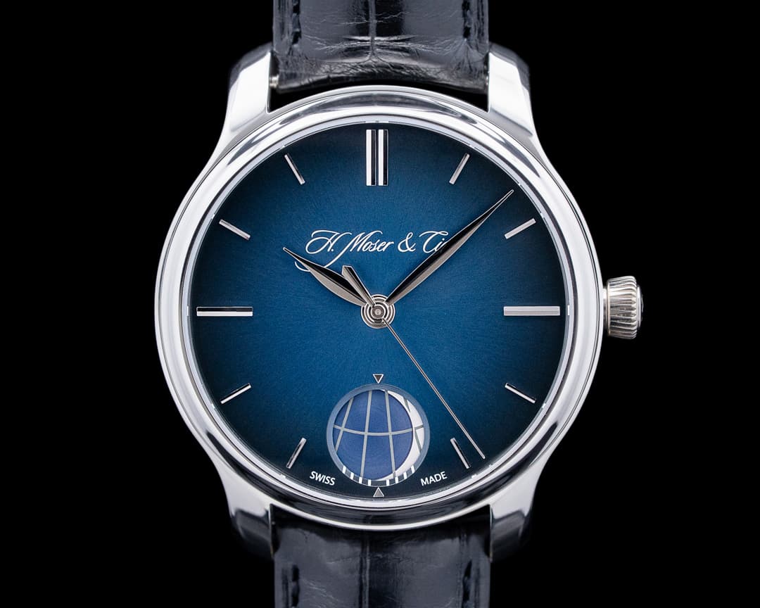 H. Moser and Cie. 348‑901 Endeavour Perpetual Moon Platinum Blue Dial