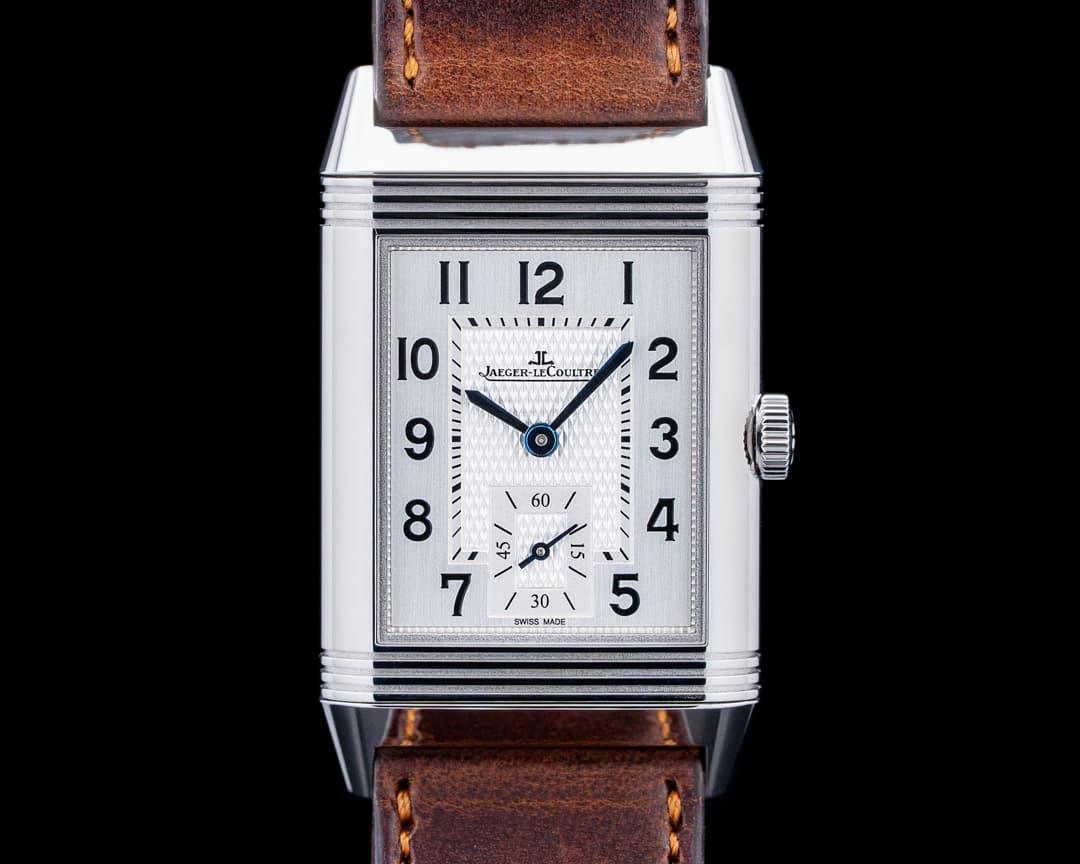 Jaeger LeCoultre Q2458422 Reverso Classic Medium Duoface Small Seconds SS Silver Dial