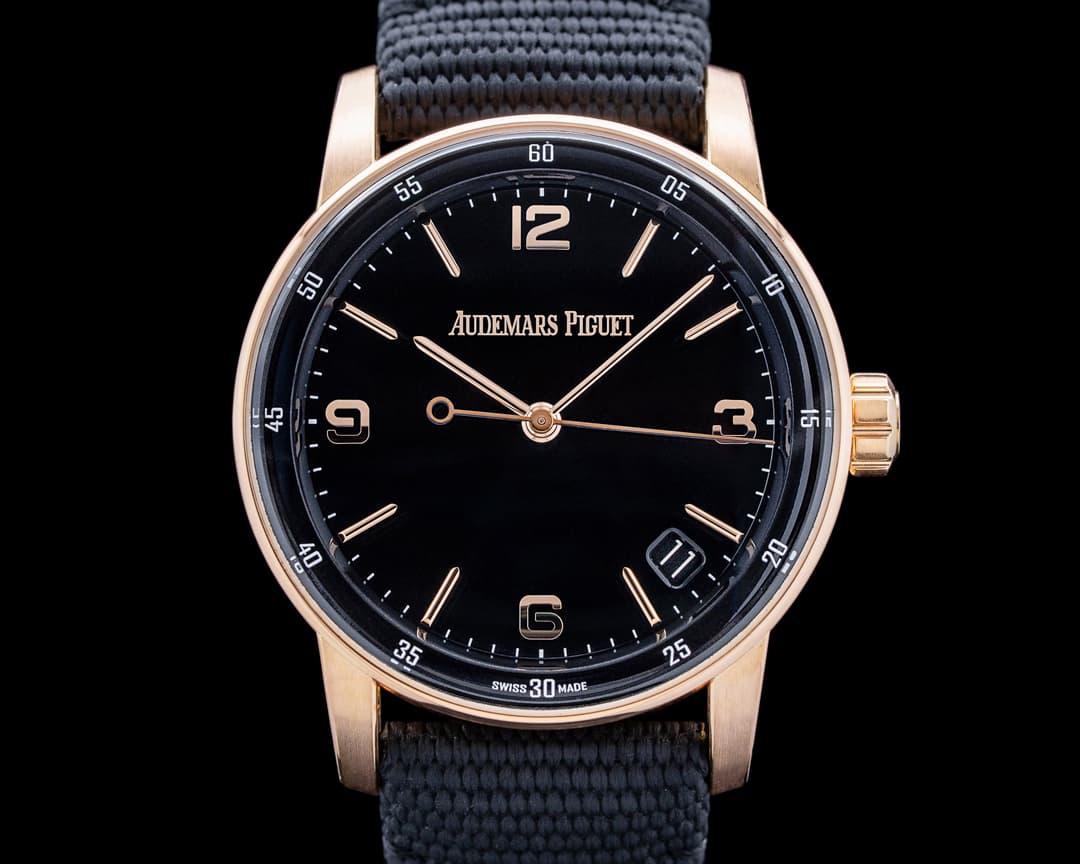 Audemars Piguet 15210OR Code 11.59 18K Rose Gold Black Dial