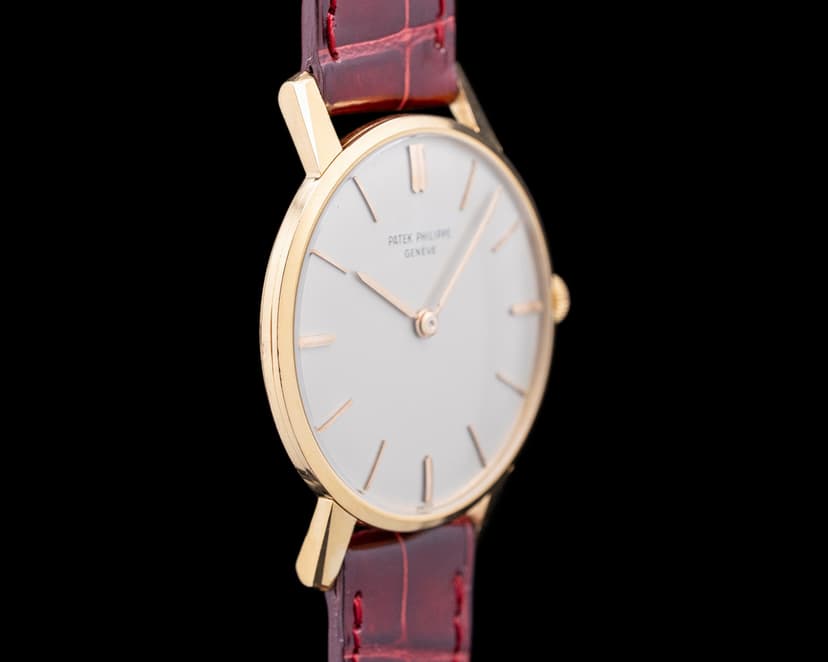 Patek Philippe 2599 Calatrava 18K Rose Gold Silver Dial C. 1962 2599 ...