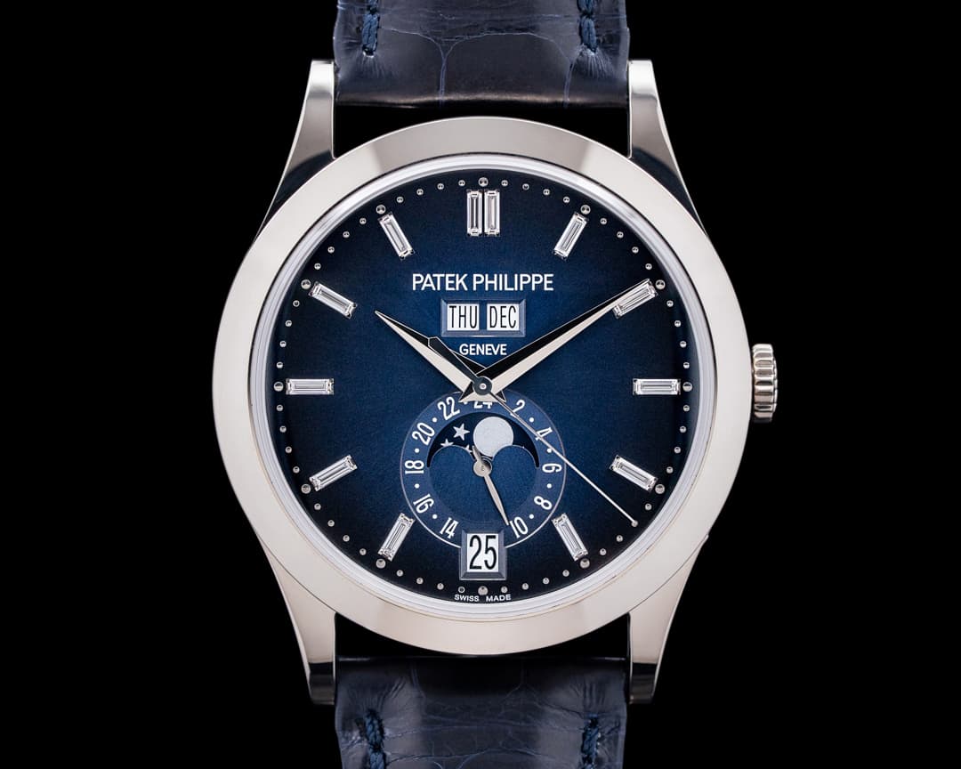 Image of Patek Philippe 5396G Annual Calendar 18K White Gold Blue Baguette Dial 2024