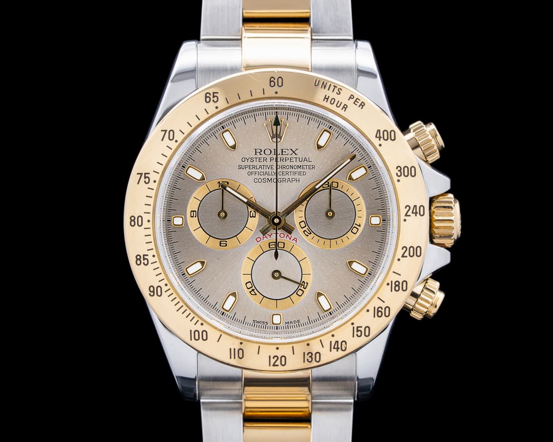 Rolex 116523 Daytona Cosmograph SS / Yellow Gold Gray Dial
