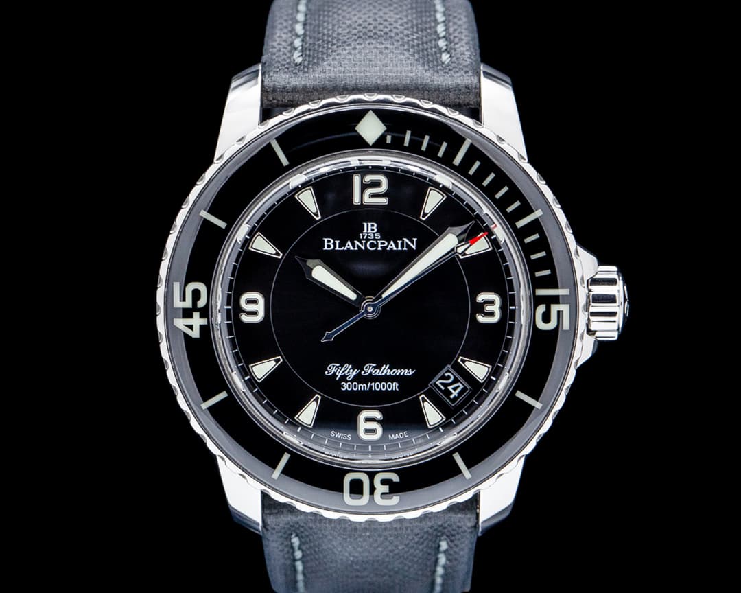 Image of Blancpain 5015 Fifty Fathoms Automatique SS Black Dial